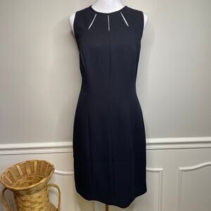 LIZ CLAIBORNE Form Fitting A Line Little Black Sexy Dress Fully Lined Sz 8